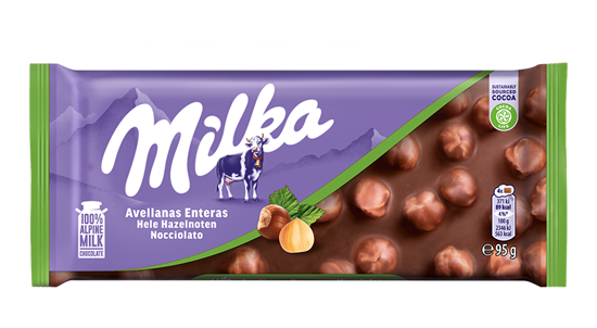Immagine di MILKA TAV. NOCCIOLATO GR.95