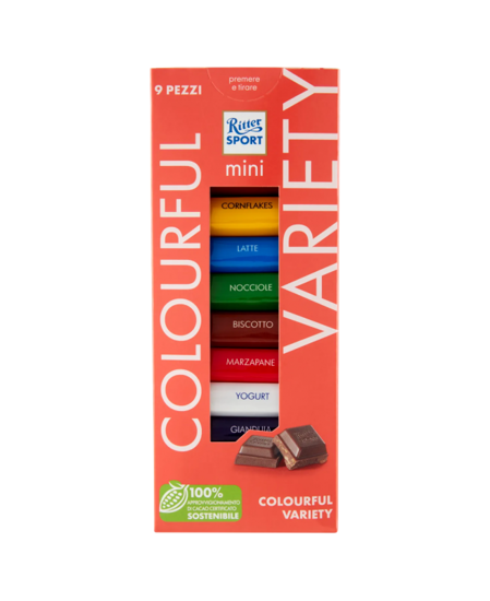 Immagine di RITTER SPORT MINI TOWER COLOR GR.150
