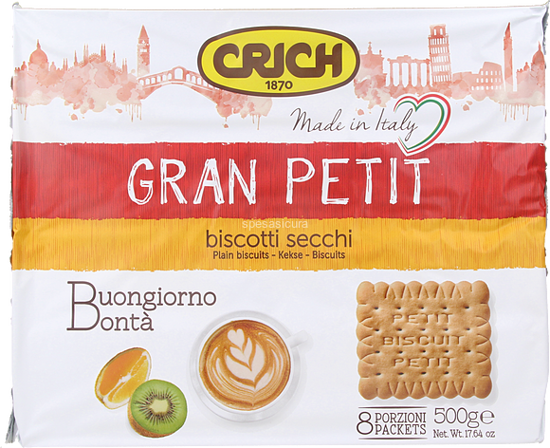 Immagine di CRICH BISCOTTI GRAN PETIT  GR. 500