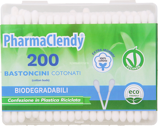 Immagine di CLENDY BASTONCINI COTONATI 200 PEZZI