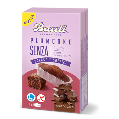 Immagine di BAULI PLUMCAKE CIOCCOLATO S/GLUT. X4