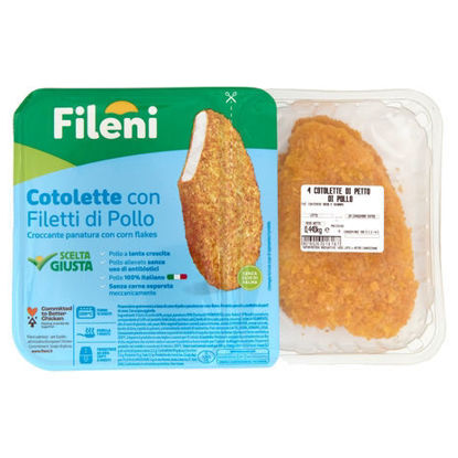 Immagine di FILENI COTOLETTE POLLO X4    GR.440