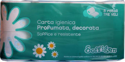 Immagine di SOFFIGEN CARTA IGIENICA DECORATA E PROFUMATA 3 VELI   X 8 ROTOLI
