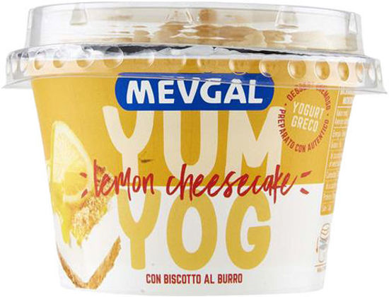 Immagine di MEVGAL YOG. GRECO CHEESECAKE LEMON C/BISCOTTI GR.160