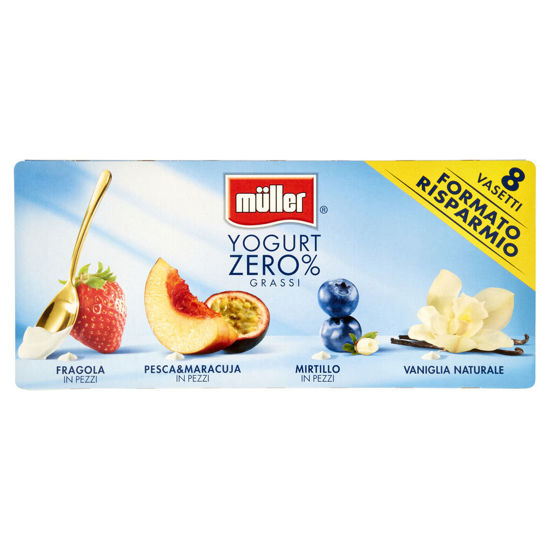 Immagine di MULLER YOG. 0% FRUTTA PEZZI  GR. 125X8