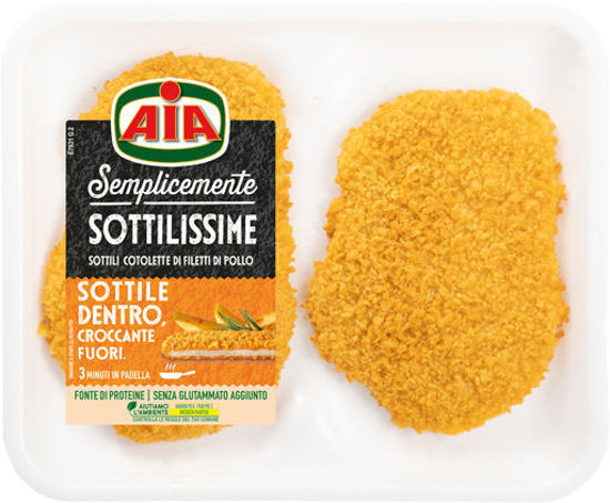 Immagine di AIA SOTTILISSIME DI POLLO PANATE  GR.140