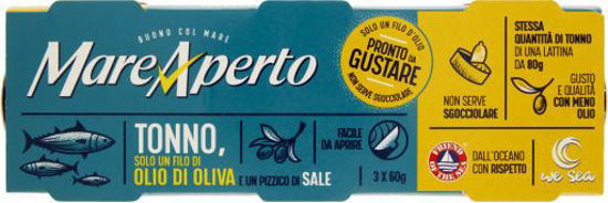 Immagine di MARE APERTO TONNO FILO OLIO  GR.60X3