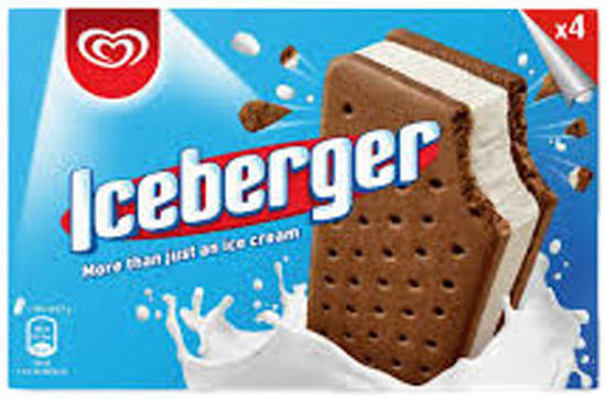 Immagine di ALGIDA ICEBERG BISCOTTO  X4  GR.268