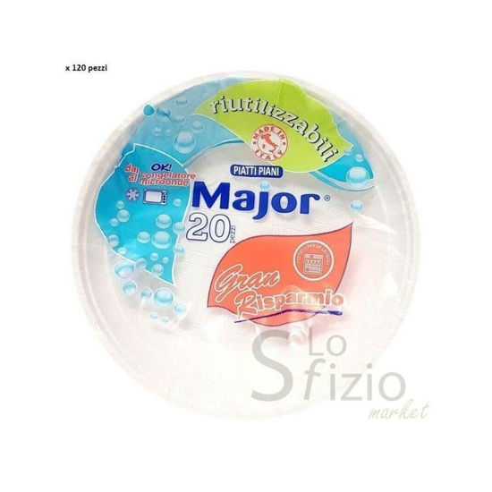 Immagine di MAJOR PIATTI PIANI RIUTILIZZABILI  X20