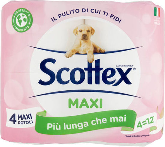 Immagine di SCOTTEX CARTA IGIENICA LA MAXI  X4