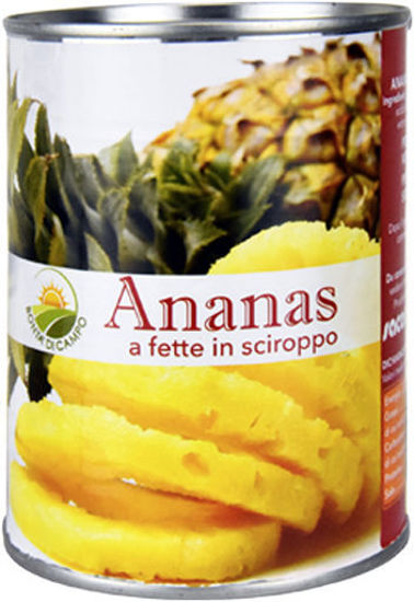 Immagine di BONTA DI CAMPO ANANAS A FETTE SCIROPPATE  GR.565