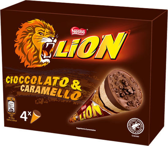 Immagine di LION ICE CONO CARAMELLO  X4  GR.288