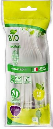 Immagine di CLENDY CUCCHIAI BIANCHI BIO  X12