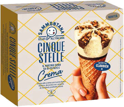 Immagine di SAMMONTANA CONO 5 STELLE CREMA X6
