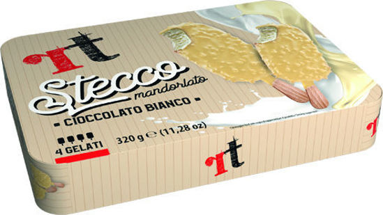 Immagine di RT STECCO GELATO MAND/BIANCO  X4 GR.320