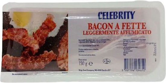 Immagine di CELEBRITY BACON AFFUM. FETTE  GR.150
