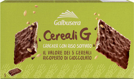 Immagine di GALBUSERA CRACKER C/RISO SOFFIATO E CIOCC X5 GR.150
