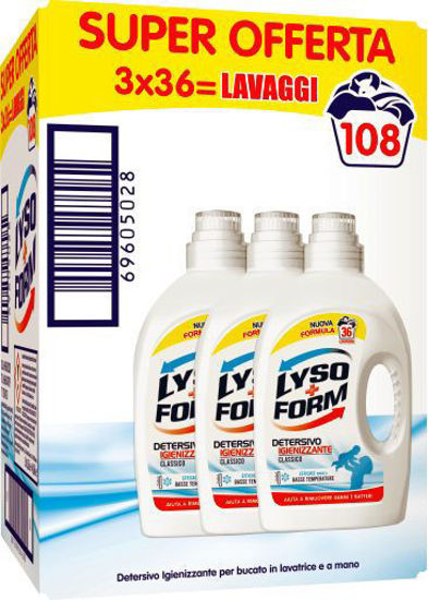 Immagine di LYSOFORM LAV.LIQ. CLASS, 36 LAVAGGI MIS. LT.1,62X3
