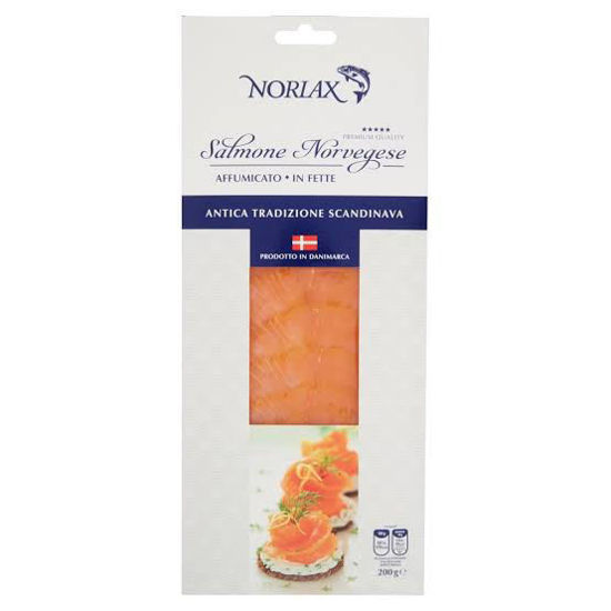 Immagine di NORLAX TRANCI DI SALMONE NORVEGESE AFFUMICATO GR.150