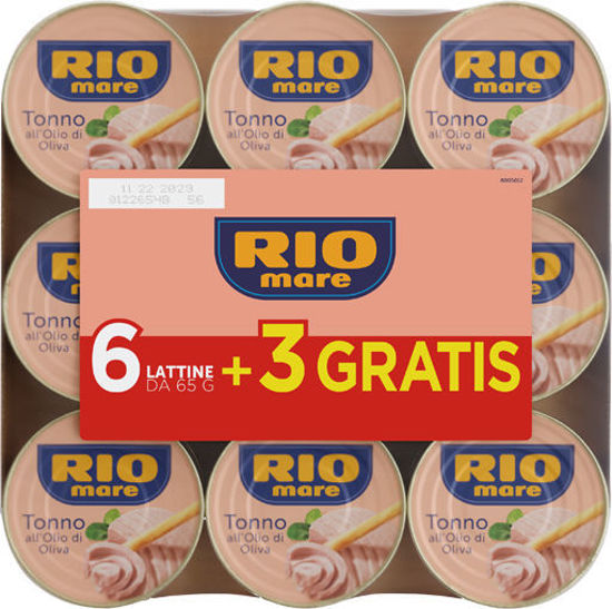 Immagine di RIO MARE TONNO OLIO OLIVA GR.65X6+3