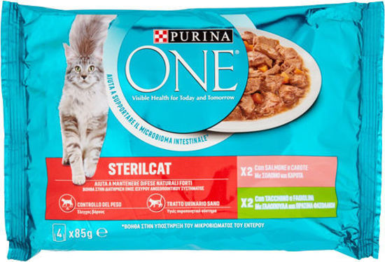 Immagine di PURINA ONE STERILCAT SALM/TACC. 4X85 GR