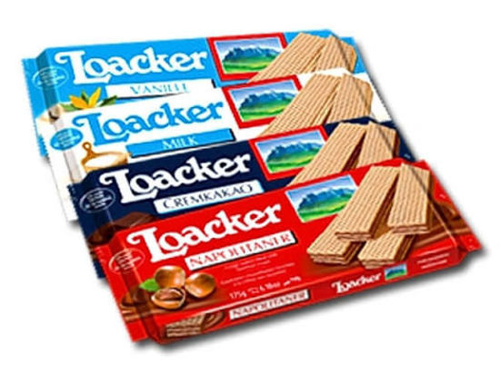 Immagine di LOACKER WAFER DIVERSI GUSTI GR.175