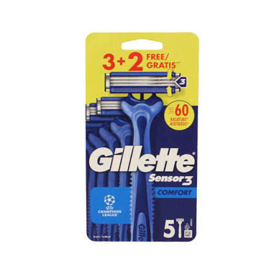 Immagine di GILLETTE SENSOR3 PLUS R&G  PZ.3+2