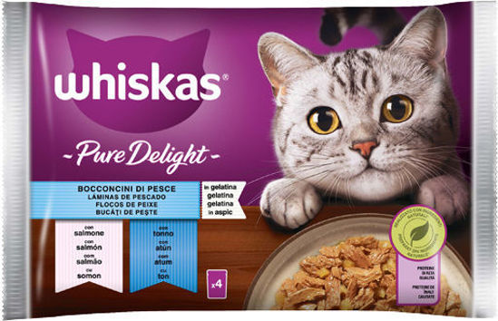 Immagine di WHISKAS PURE DELIGHT PESCE 85GX4
