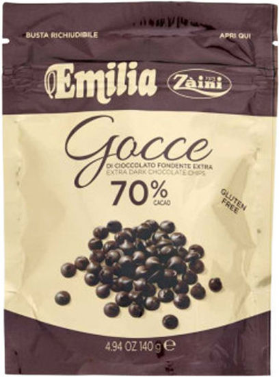 Immagine di ZAINI EMILIA GOCCE CIOCC. FOND. GR.140